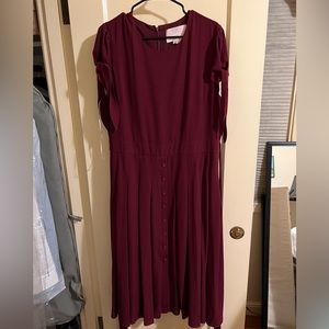 Burgundy Dress worn once to a wedding. Gal Meets Glam size 20 from Nordstrom